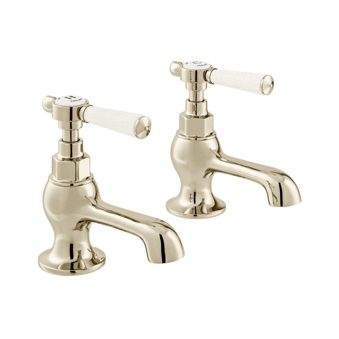 Vado Pillar Basin Tap Booth & Co. Axbridge Lever Basin Pillar Taps (Pair)