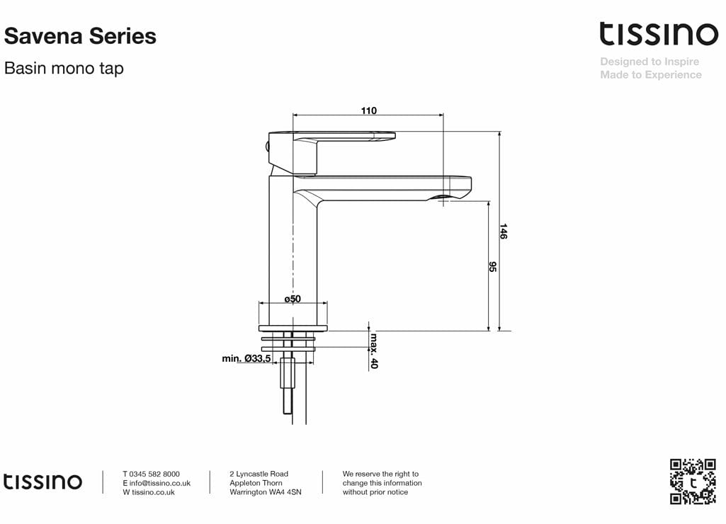 Tissino Mono Basin Tap Tissino Savena Basin Mono Tap in Chrome