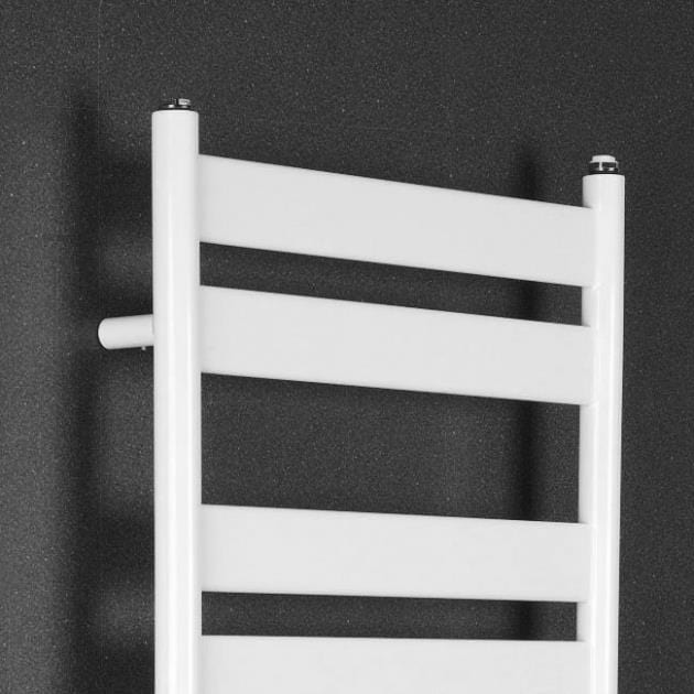 Redroom Designer Towel Radiator Redroom Azor Straight Vertical Designer Towel Rail in White