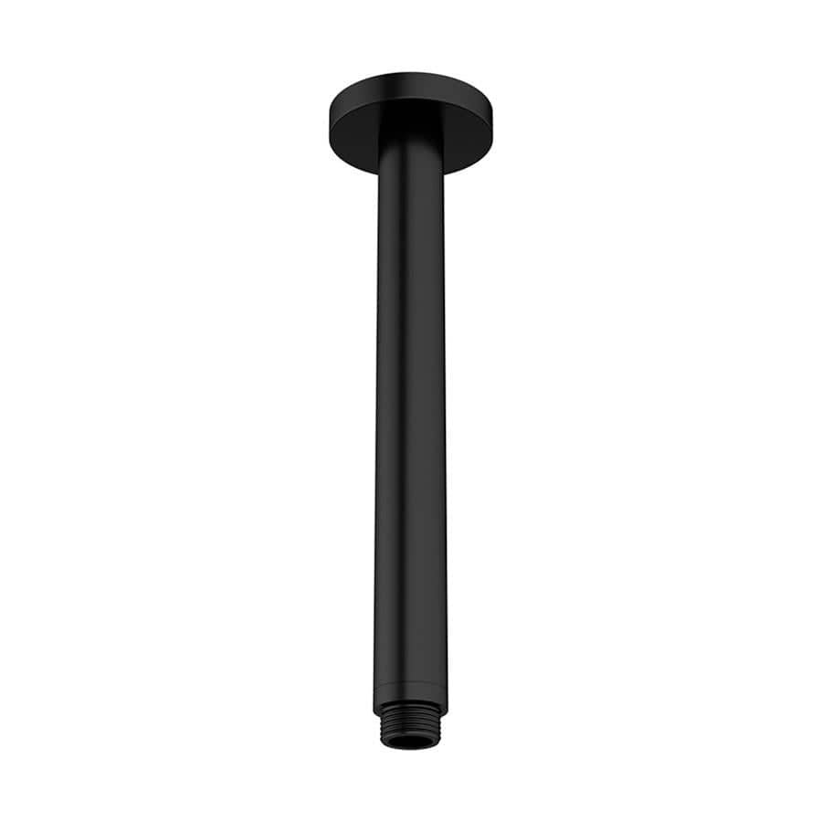 Crosswater Fixed Shower Arm Matt Black Crosswater MPRO 200mm Ceiling Shower Arm