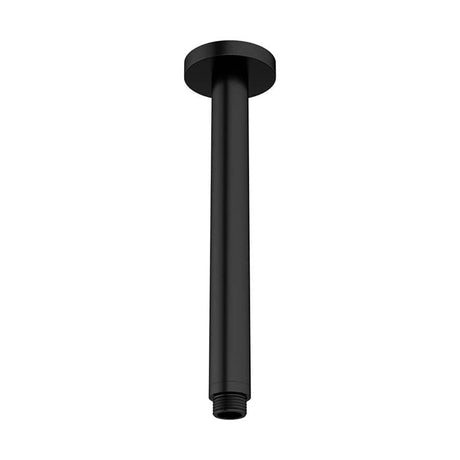 Crosswater Fixed Shower Arm Matt Black Crosswater MPRO 200mm Ceiling Shower Arm