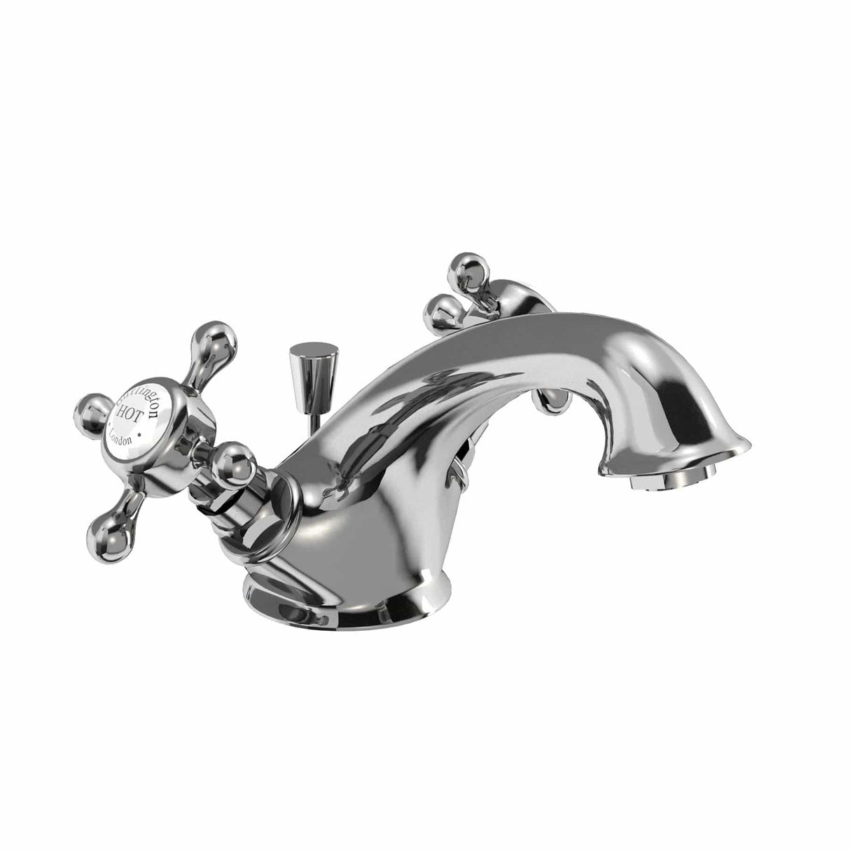 Burlington Mono Basin Tap Burlington Stafford Mono Basin Mixer Tap with Pop-up Waste in Chrome