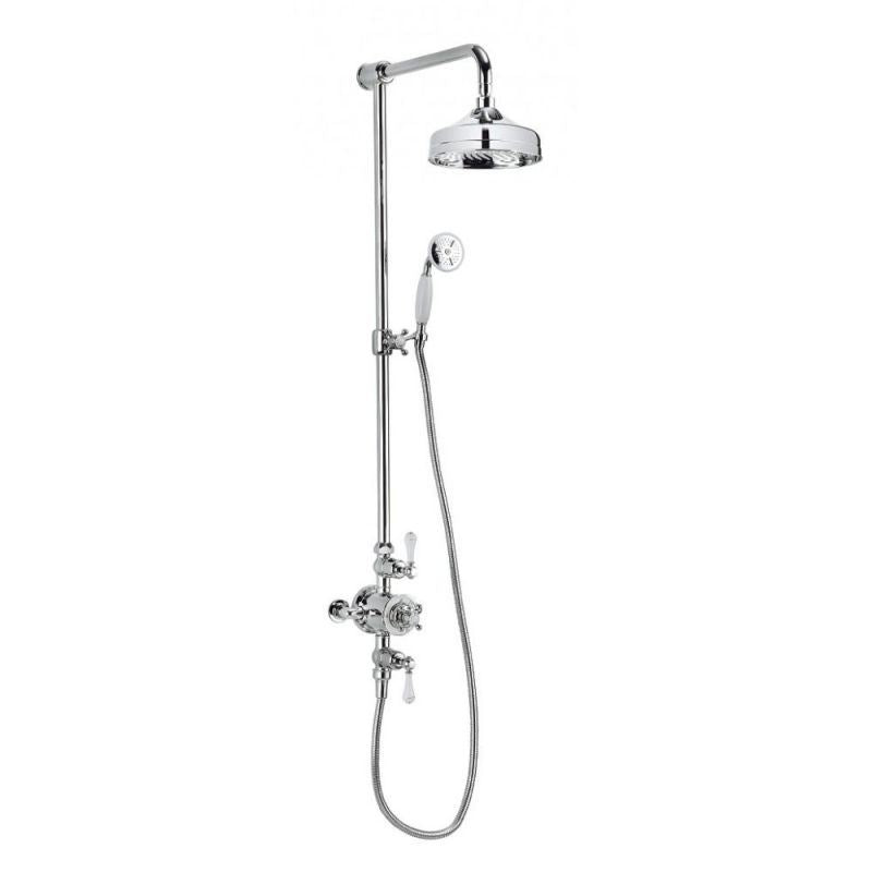Crosswater Belgravia Thermostatic Shower Kit with Fixed Shower Head and Handset