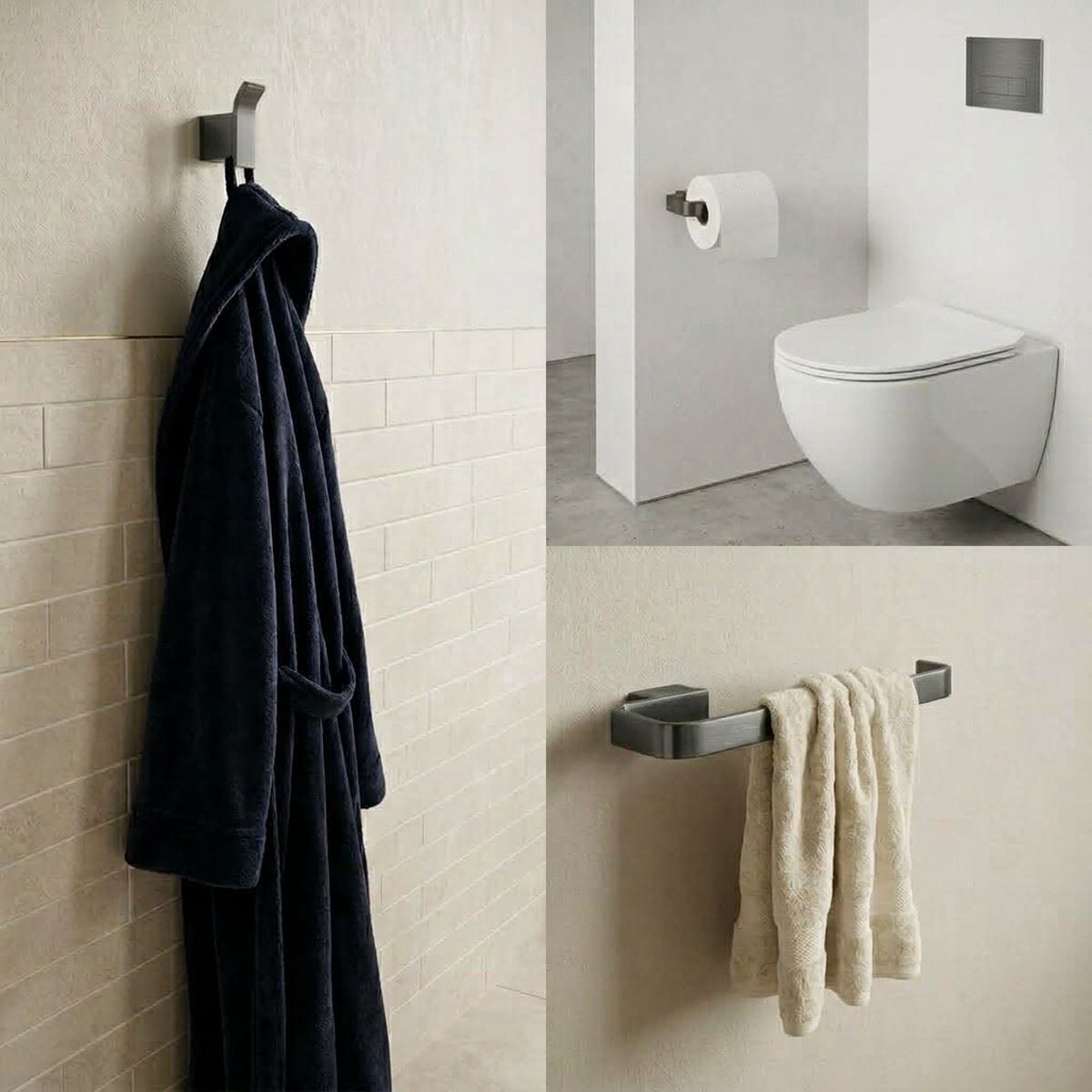 Aquarius Bathrooms Accessory Set Aquarius FT 3 Piece Bathroom Accessory Pack