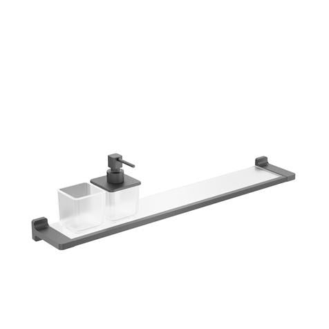 Crosswater Rotar Shelf, Soap Dispenser and Tumbler Holder