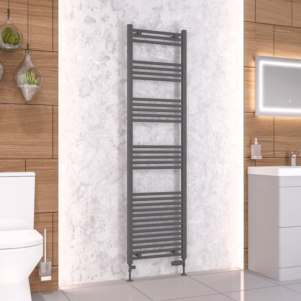 Eastbrook Wendover Straight Heated Towel Rail in Anthracite