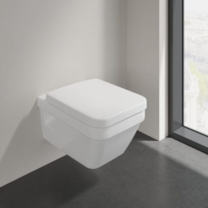 Villeroy & Boch Toilet Seat Villeroy & Boch Architectura Soft Close Toilet Seat with QuickRelease in White Alpin