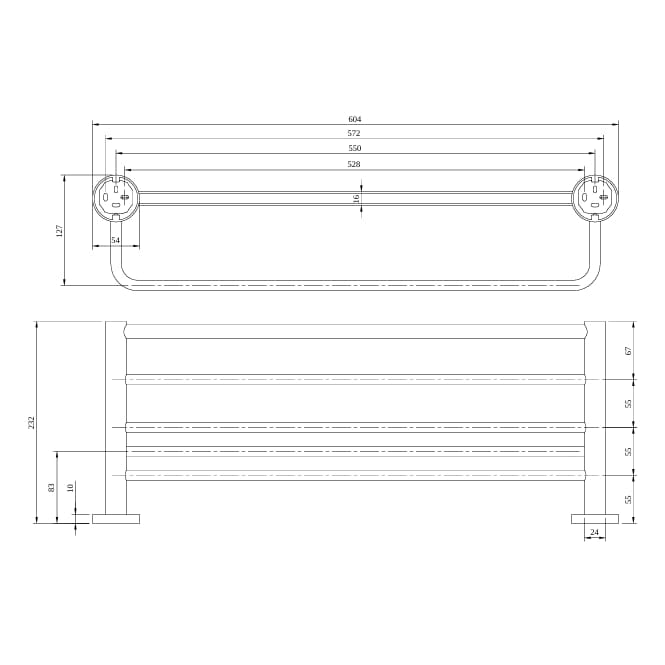 Villeroy & Boch Shelf Villeroy & Boch Elements - Tender Towel Rack