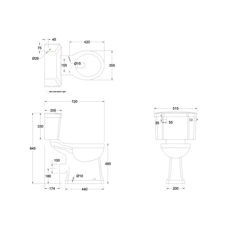 Burlington Comfort Height Toilet Burlington Regal Comfort Height Close Coupled Toilet