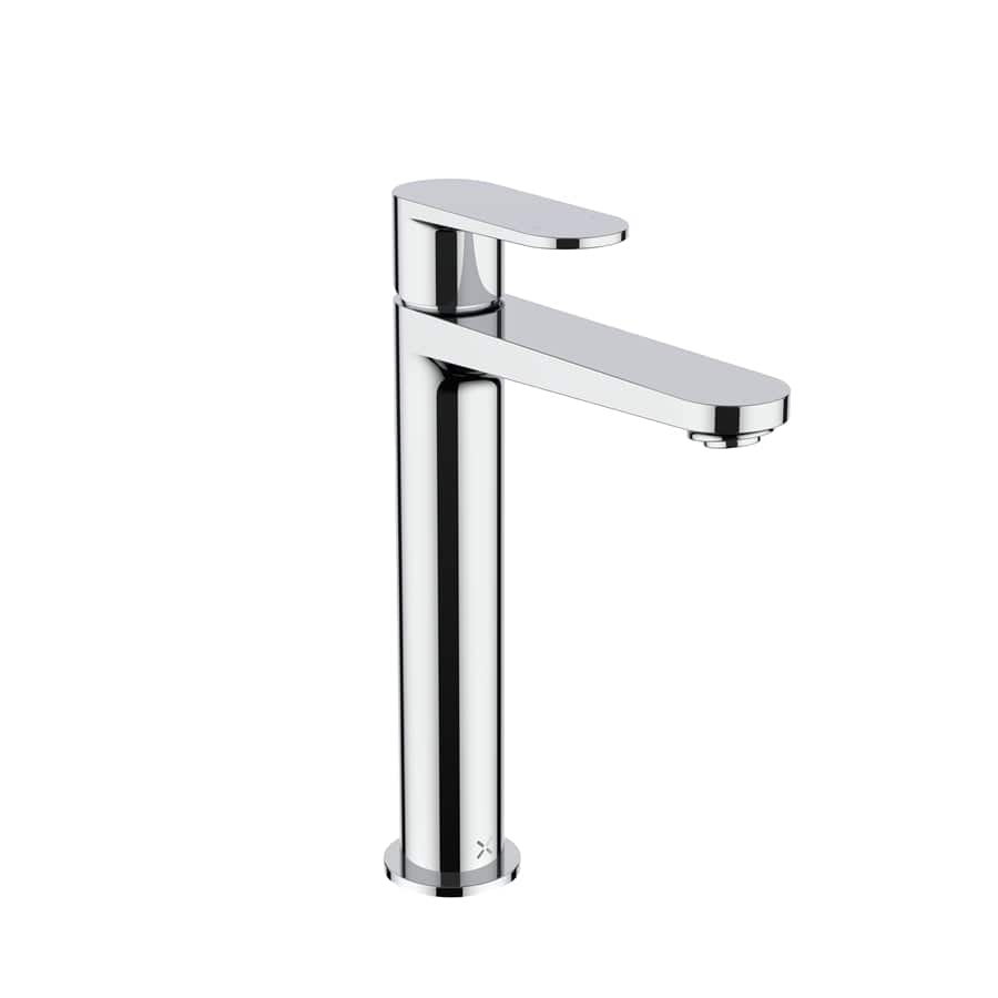 Crosswater Tall Basin Tap Chrome Crosswater Drift Tall Mono Basin Mixer Tap with Clicker Waste
