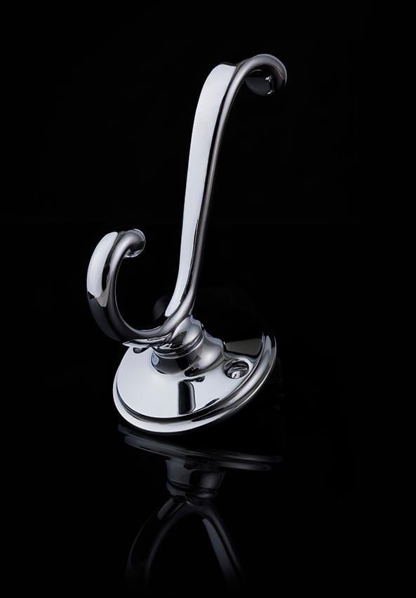 Miller Robe Hook Miller Stockholm Double Robe Hook in Chrome