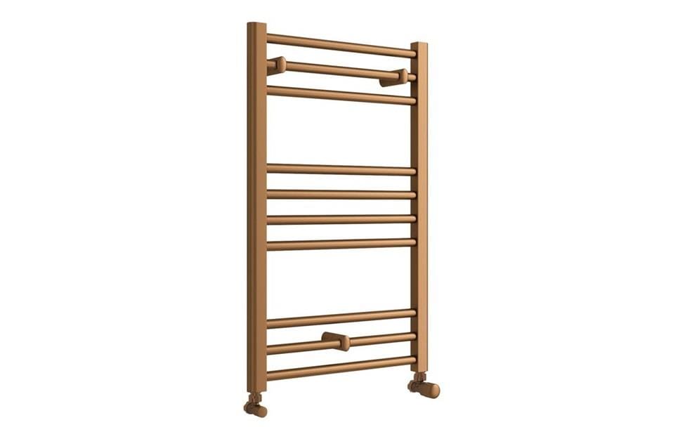 Aquarius Ladder Rail Aquarius Zanelli Towel Radiator in Brushed Bronze