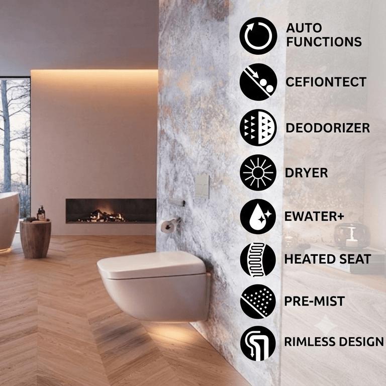 TOTO Smart Toilet Toto Neorest® WX1 Japanese Wall Hung Smart Toilet