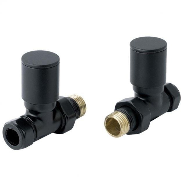 JTP Radiator Valve Matt Black JTP Straight Radiator Valve