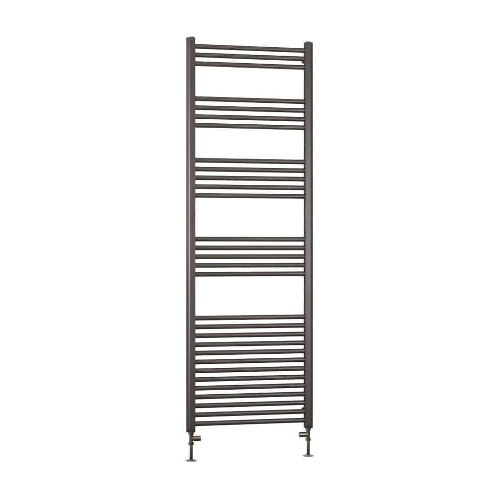 Eastbrook Ladder Rail Eastbrook Wendover Straight Heated Towel Rail in Brushed Gunmetal