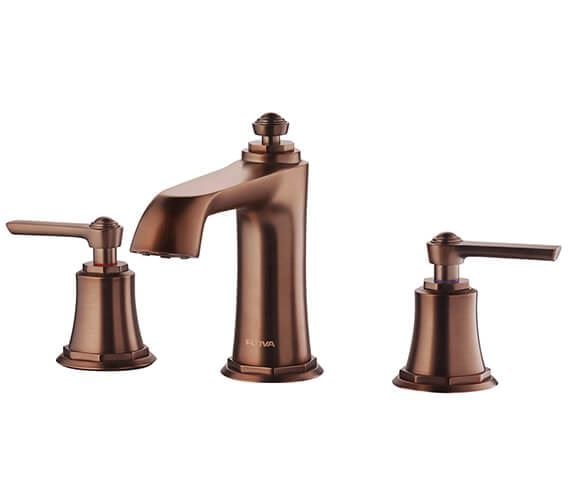 Flova 3 Tap Hole Basin Set Flova Liberty 3 Hole Basin Mixer Tap with Clicker Waste