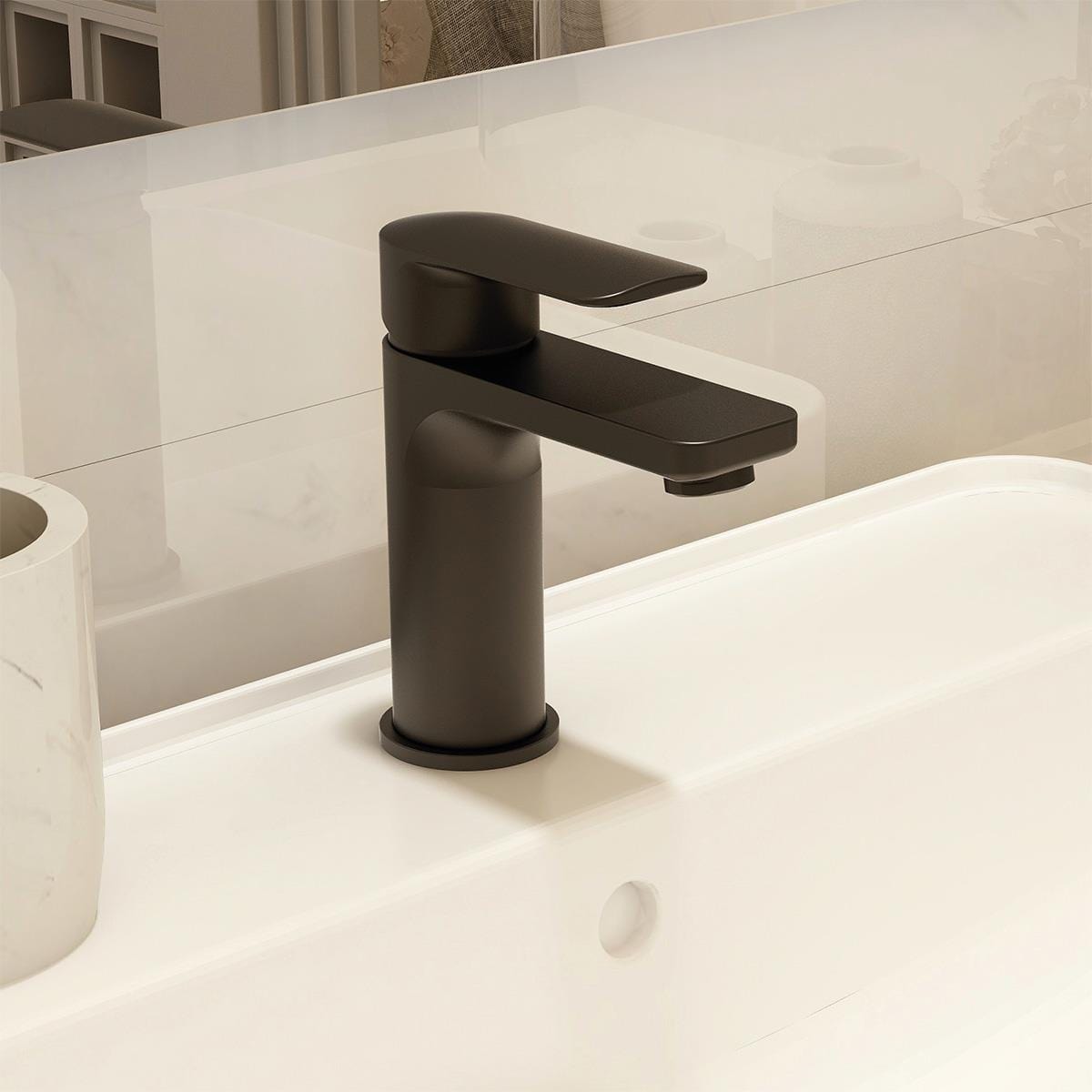 Imex Mono Basin Mixer Tap Imex Suburb Small Basin Mixer Tap with Universal Waste