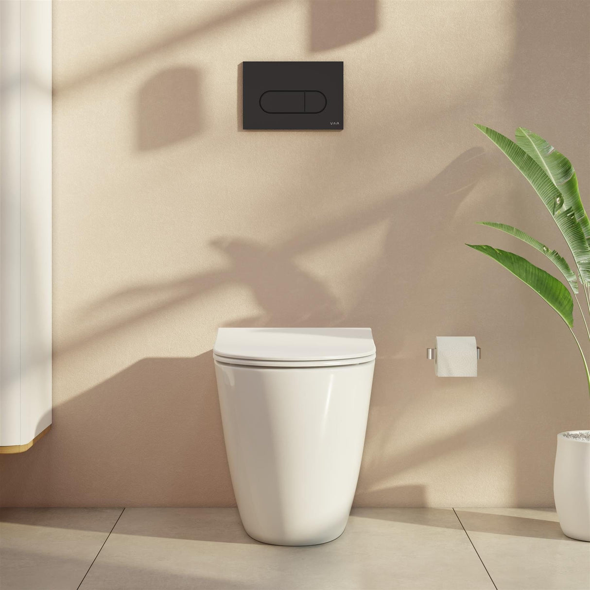 Vitra Flush Plate VitrA Loop Round Mechanical Flush Plate