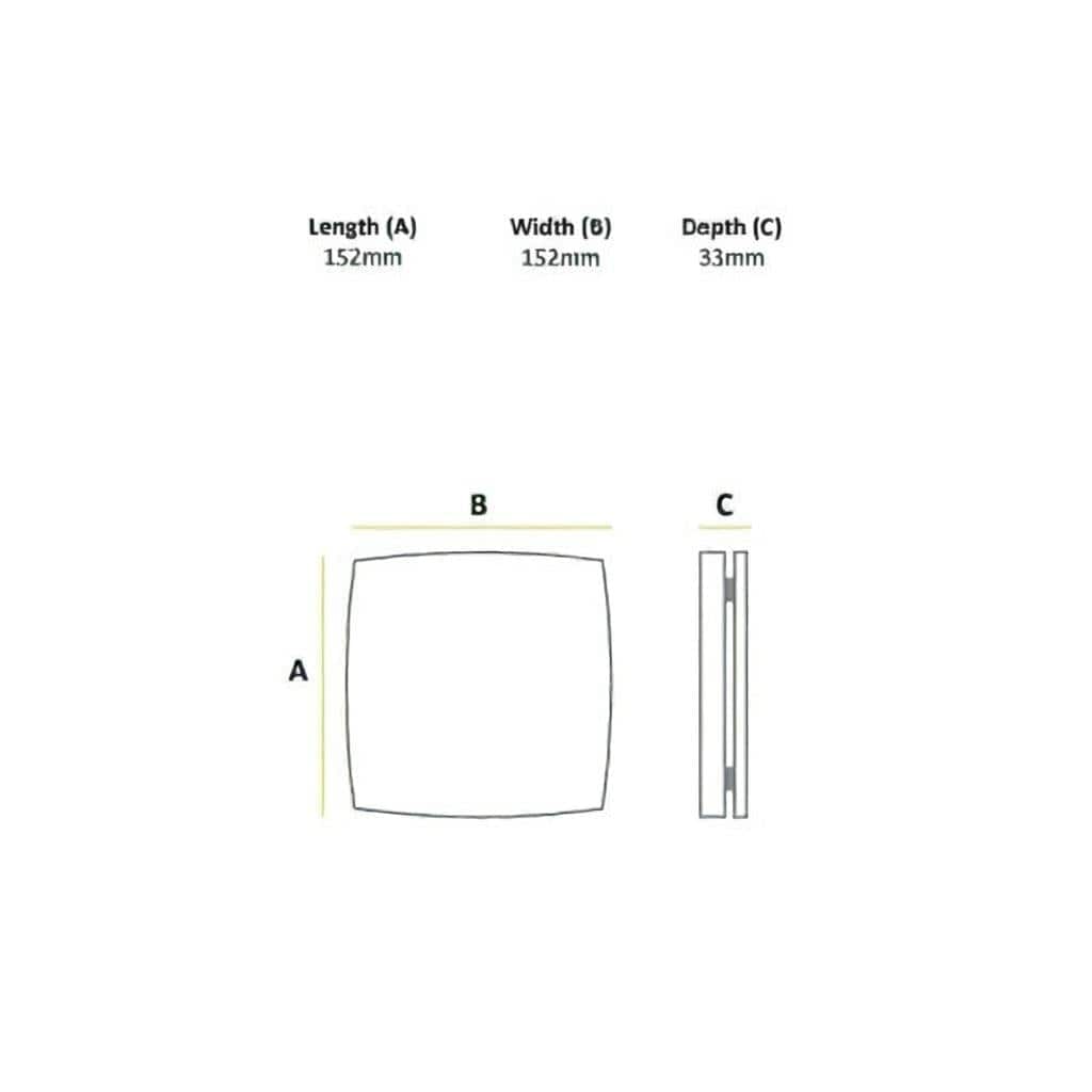 HiB Wall Mounted Fan HiB Breeze Wall Mounted Bathroom Fan