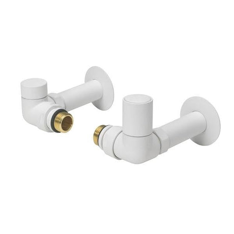 Crosswater Radiator Valve Matt White Crosswater MPRO Corner Radiator Valves