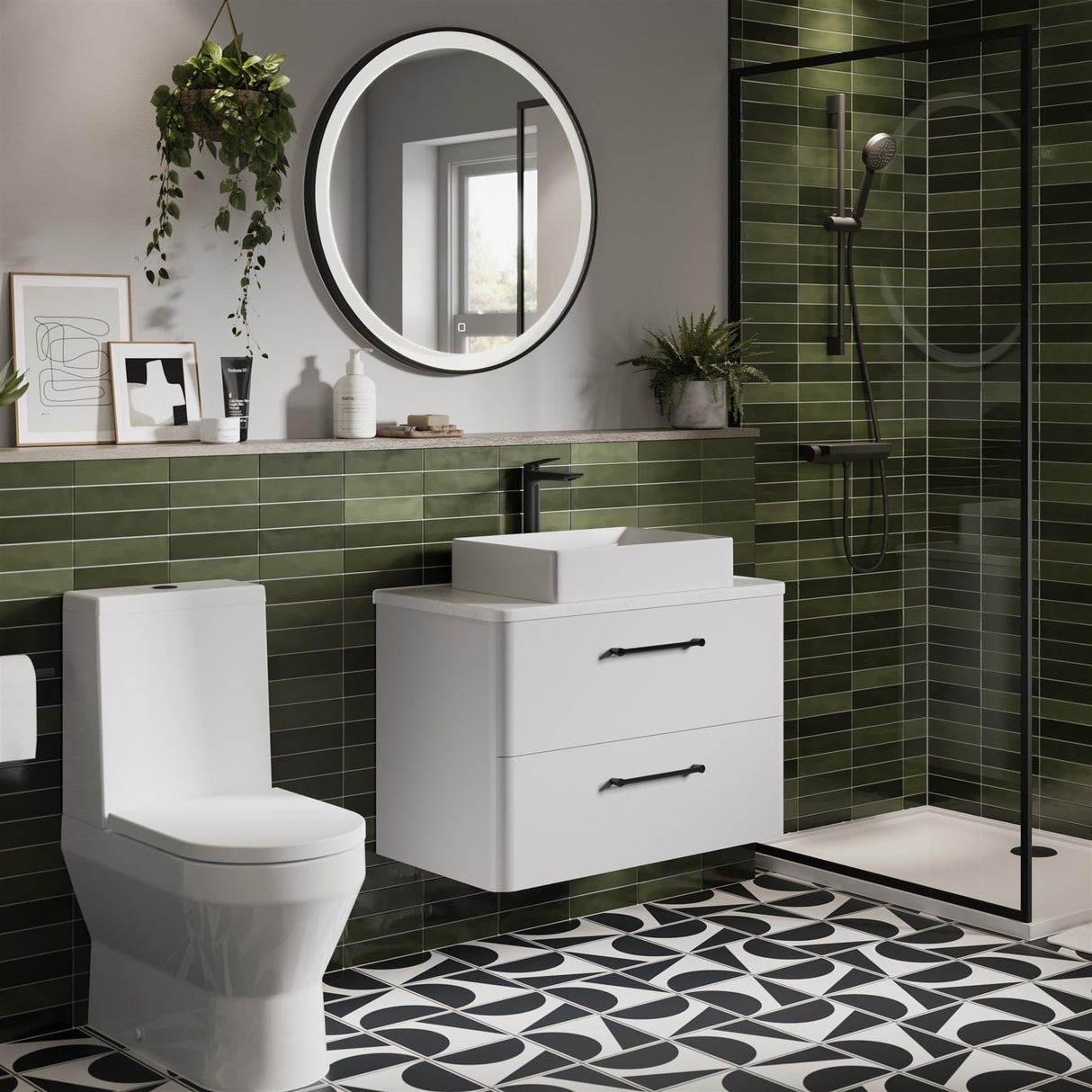 Britton Wall Mounted Vanity Unit Britton Camberwell Wall Mounted 800mm Vanity Unit with Basin or Worktop