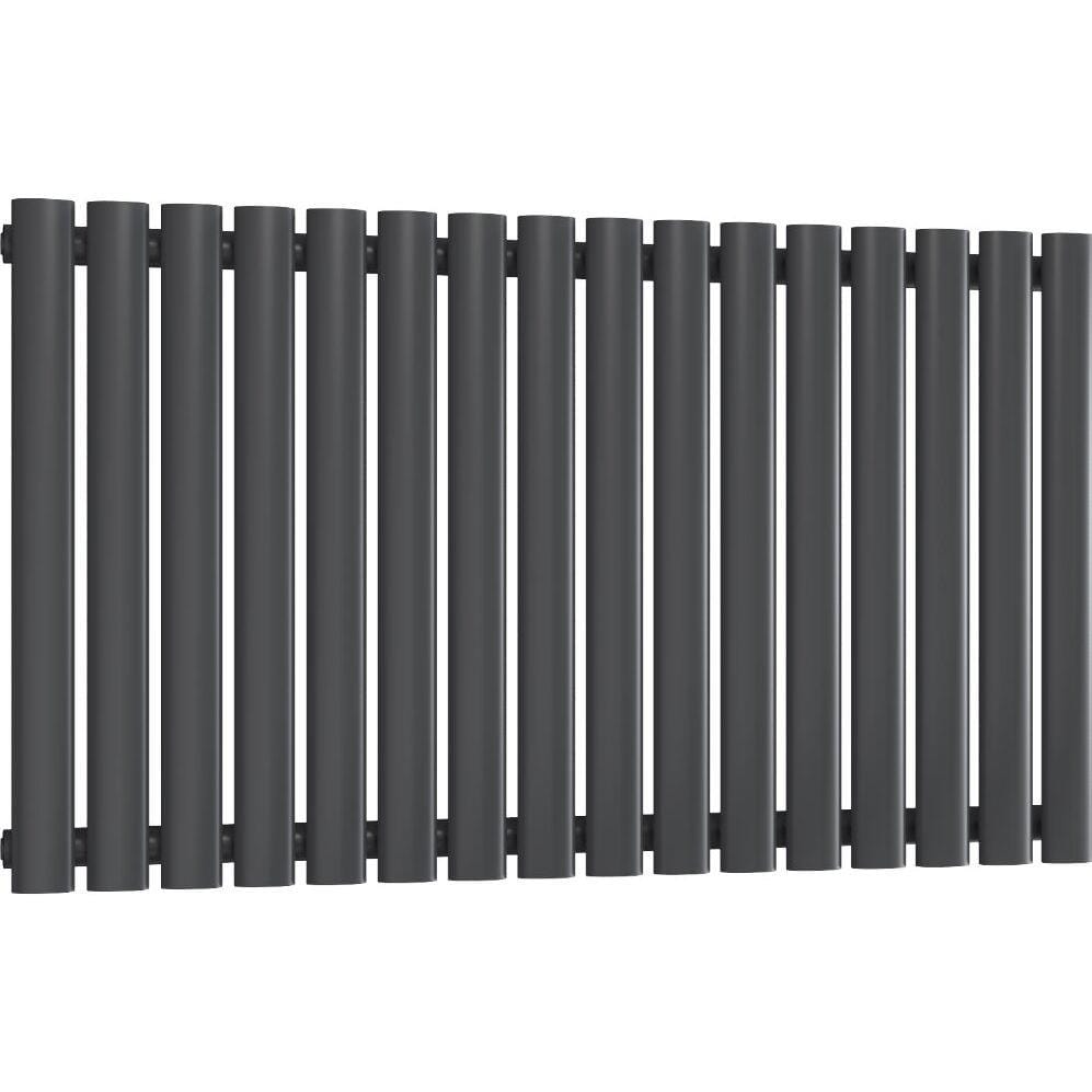 Aquarius Bathrooms Column Radiator Aquarius Athens Single Horizontal Column Radiator in Anthracite
