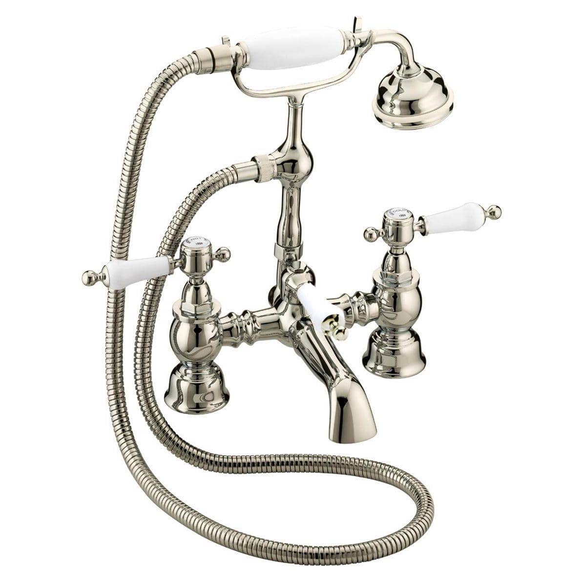Heritage Bath Shower Mixer Vintage Gold Heritage Glastonbury Bath Shower Mixer with Handset