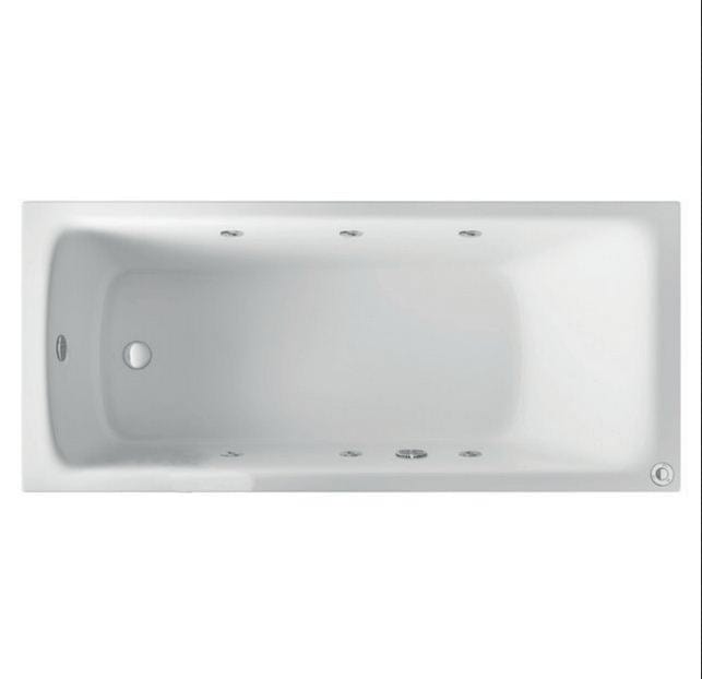 Eastbrook Jacuzzi Whirlpools and Spa Baths Eastbrook Portland Single Ended Beauforte Reinforced Whirlpool Bath - 1700 x 750mm