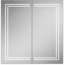 HiB Mirrored Cabinet HiB Edge LED Illuminated Border Mirror Cabinet