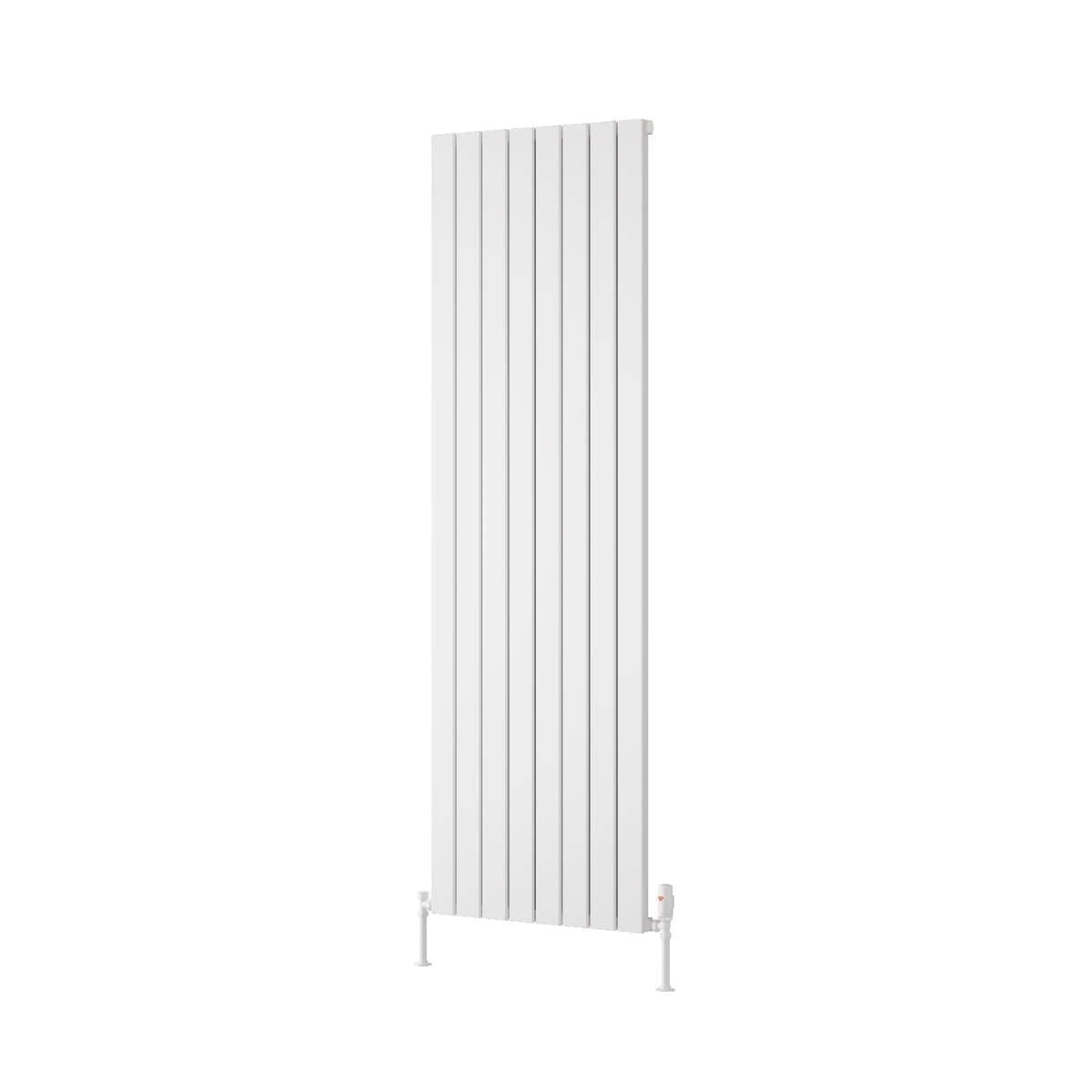 Reina Panel Radiator 1800 x 595mm / White Reina Piatto Single Vertical Panel Central Heating Radiator