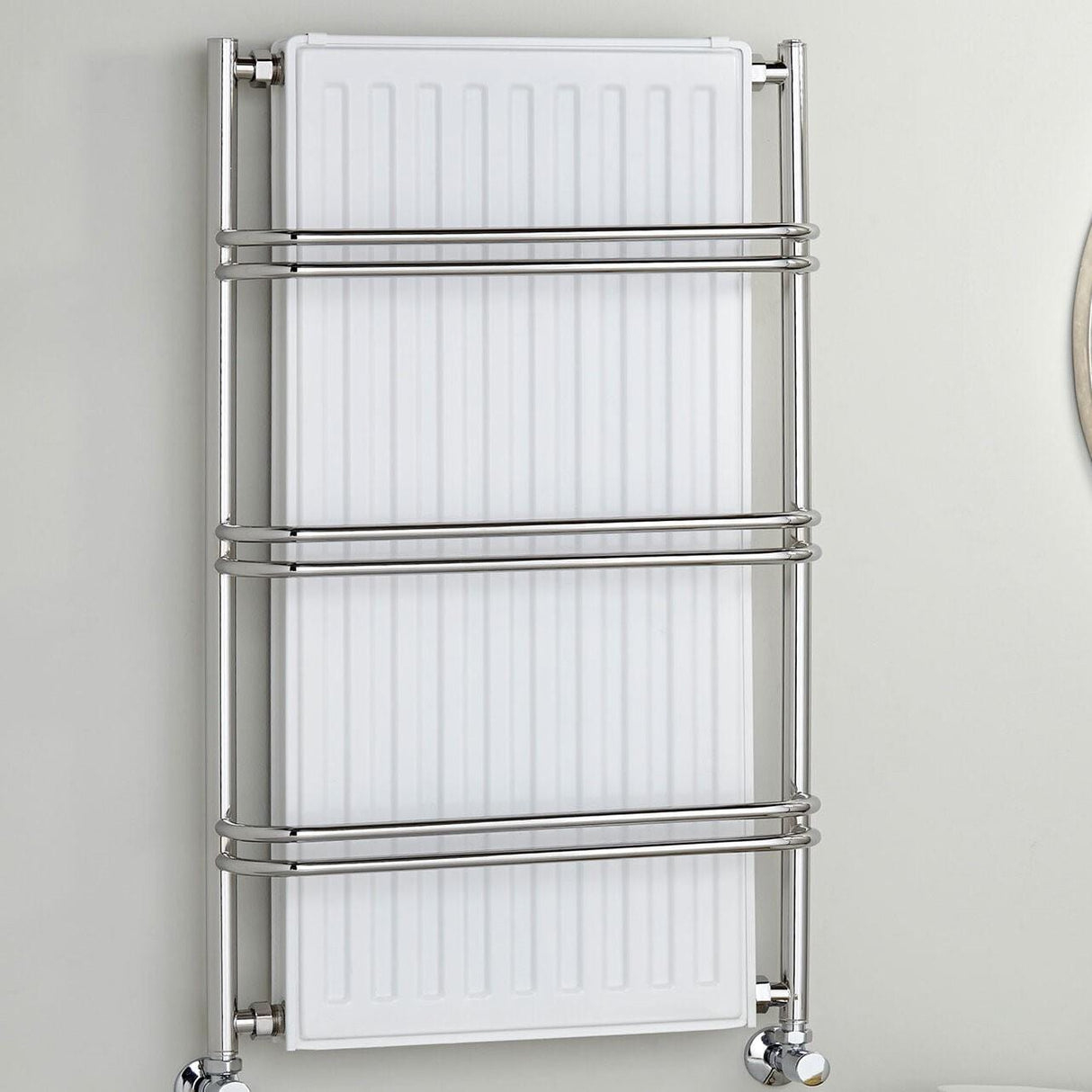 Vogue Designer Towel Radiator Dual Fuel Vogue Nexus III Straight Designer Towel Radiator - 900 x 525mm - Chrome