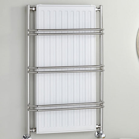 Vogue Designer Towel Radiator Dual Fuel Vogue Nexus III Straight Designer Towel Radiator - 900 x 525mm - Chrome