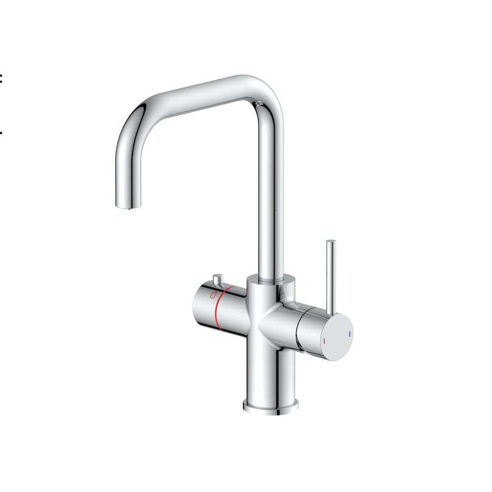 Aquarius Instant Hot Water Tap Chrome Aquarius TrueCook 3-in-1 Instant Hot Water Kitchen Tap with Square Spout