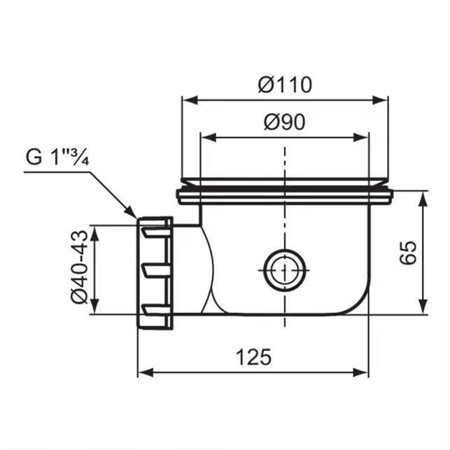 Ideal Standard Shower Tray Waste Ideal Standard Ultra Flat Evo Fast Flow Shower Waste