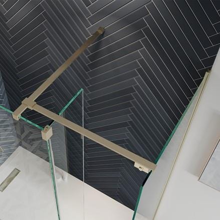 Crosswater Wetroom Accessory Brushed Brass / T Bracing Bar Crosswater Gallery Stabilising Fixings