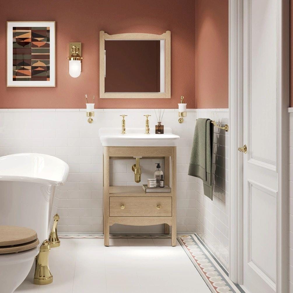 Burlington Standard Mirror 600mm / Light Oak Burlington Guild Mirror