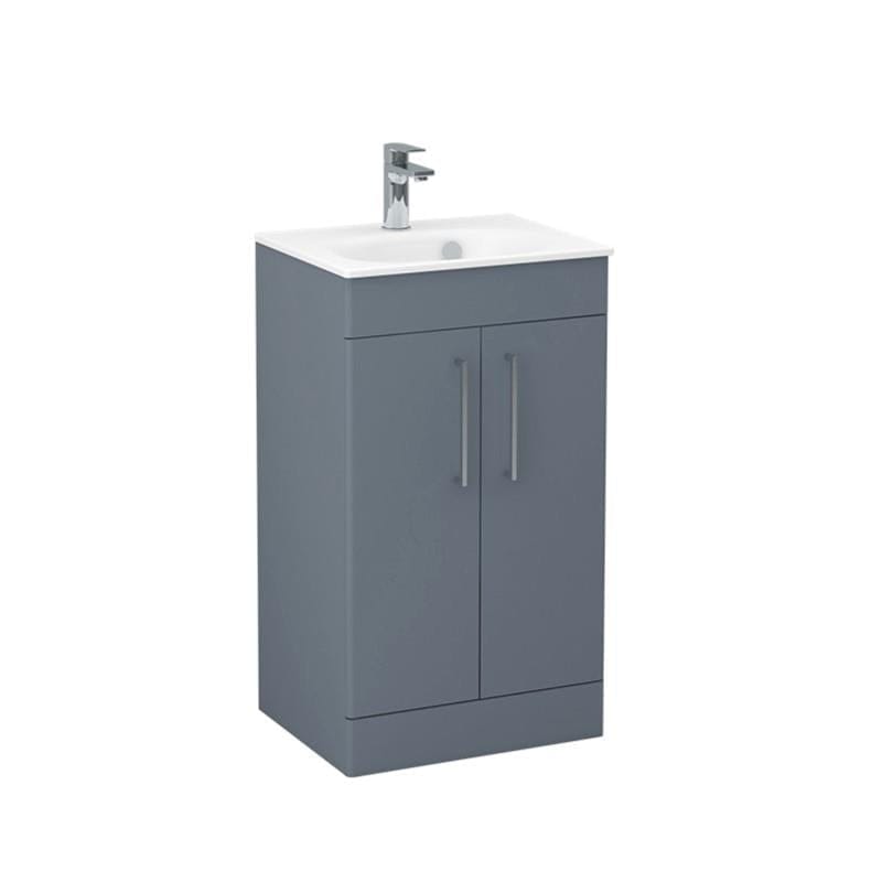 Imex Croma Floor Standing Double Door 500mm Vanity Unit with 1 Tap Hole Basin