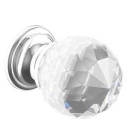 Heritage Bathroom Furniture Accessories Chrome / Crystal and Chrome Door Knob Heritage Handles for Furniture