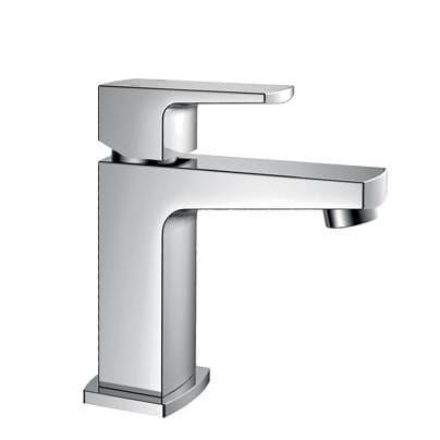 Flova Cloakroom Tap Flova Dekka Mini Basin Mixer Tap with Clicker Waste in Diamond Chrome