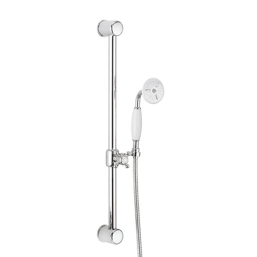 Crosswater Shower Riser Rail Chrome Crosswater Belgravia Slider Rail, Handset and Hose