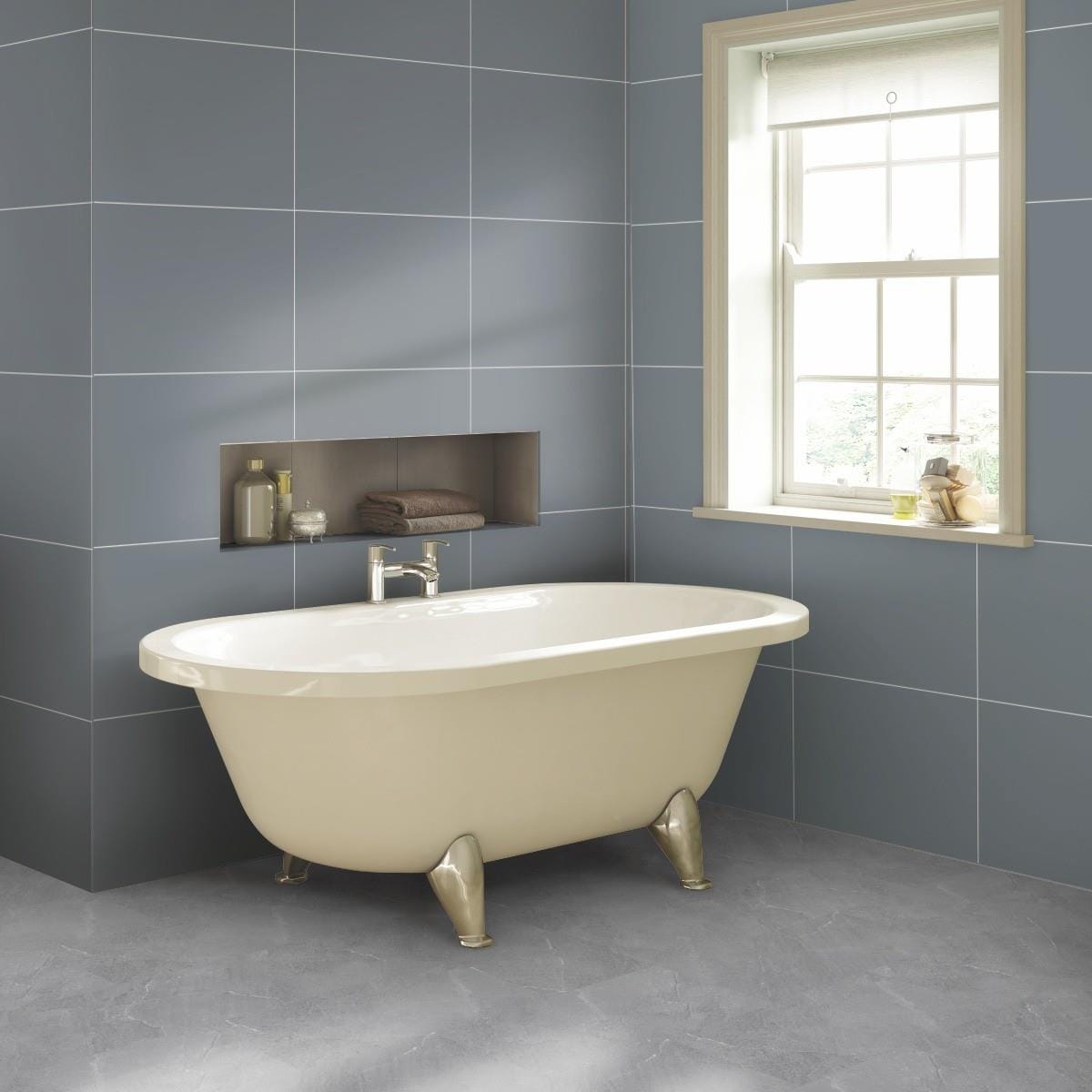 Multipanel Click Flooring Multipanel Click Drop 1.64M² Interlocking Vinyl Floor Tiles with Grout Edge - Monza