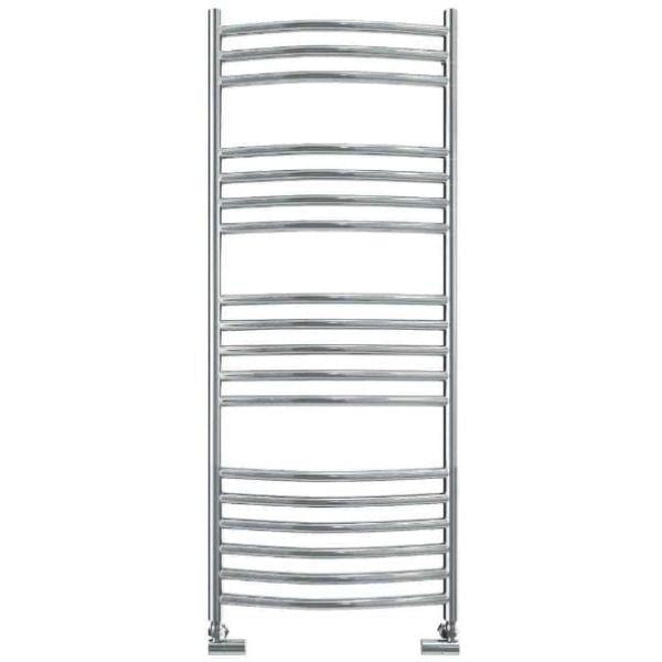 Vogue Ladder Rail 1200 x 500 / Central Heating Vogue Kerve Curved Ladder Rail in Polished Stainless Steel