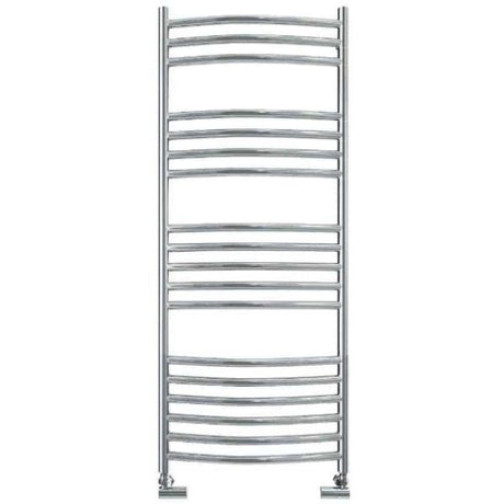 Vogue Ladder Rail 1200 x 500 / Central Heating Vogue Kerve Curved Ladder Rail in Polished Stainless Steel