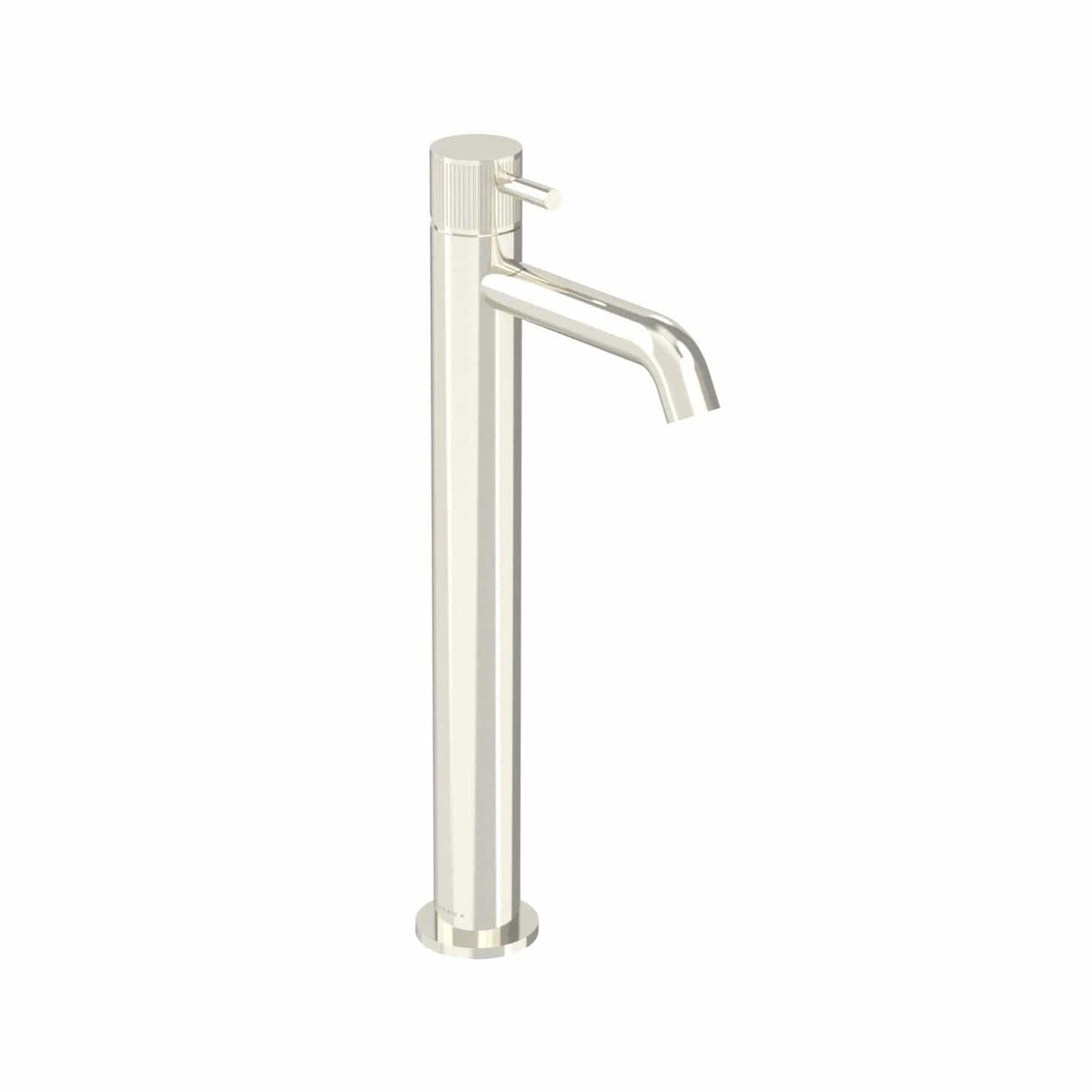 Saneux Tall Basin Tap Fluted Saneux Cos Tall Basin Mixer Tap in Brushed Nickel