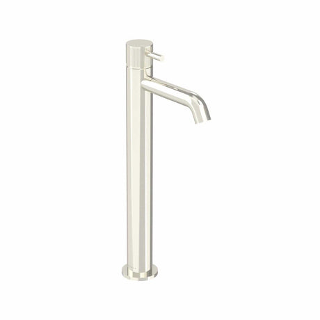 Saneux Tall Basin Tap Fluted Saneux Cos Tall Basin Mixer Tap in Brushed Nickel