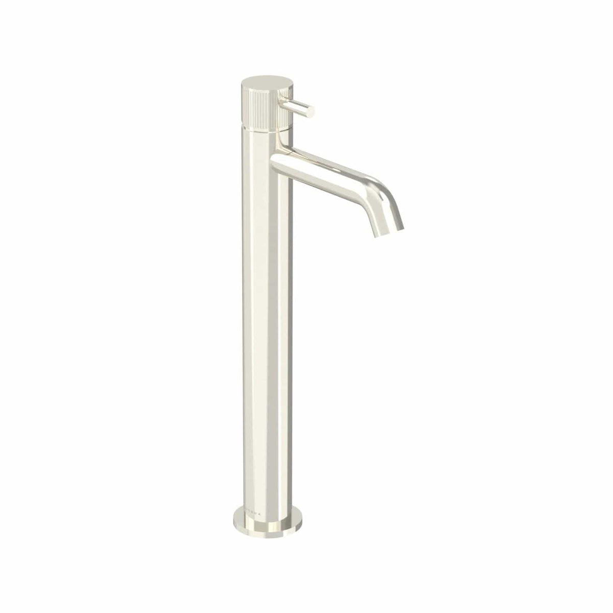 Saneux Tall Basin Tap Brushed Nickel / Fluted Saneux Cos Tall Deck Mounted Basin Mixer Tap