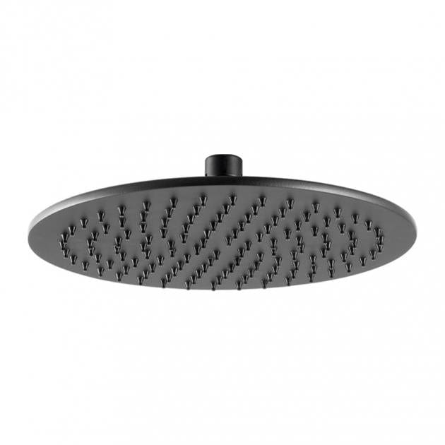 JTP Fixed Shower Head Matt Black JTP VOS Fixed Round Shower Head - 250mm
