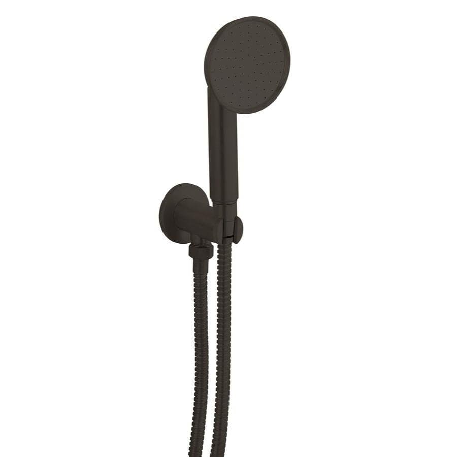 Crosswater Shower Handset Carbon Black Crosswater MPRO Industrial Wall Outlet, Shower Handset and Hose