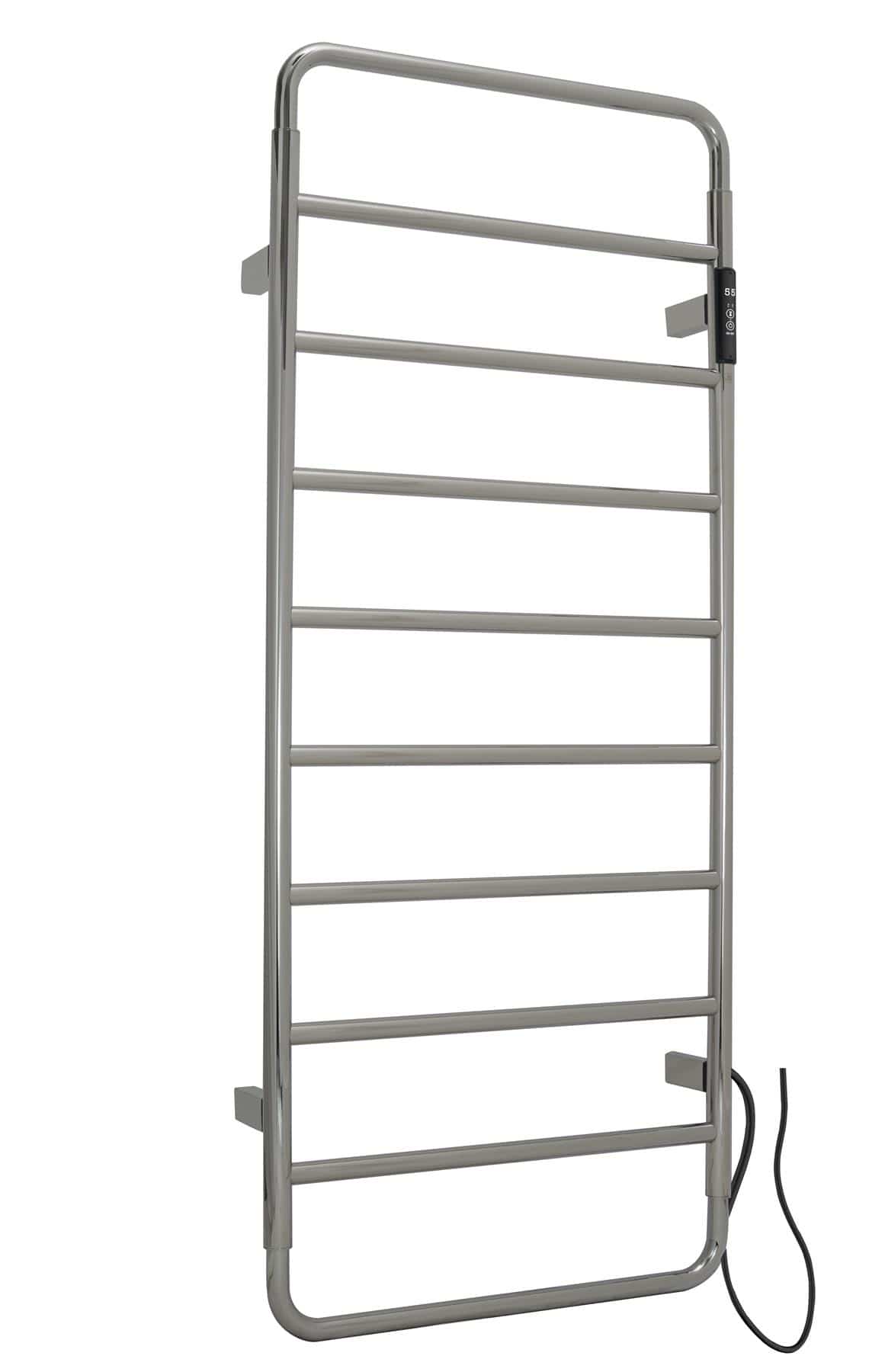 JTP Designer Towel Radiator 1130 x 475 / Chrome JTP AERO Designer Vertical Heated Towel Rail - Electric Only