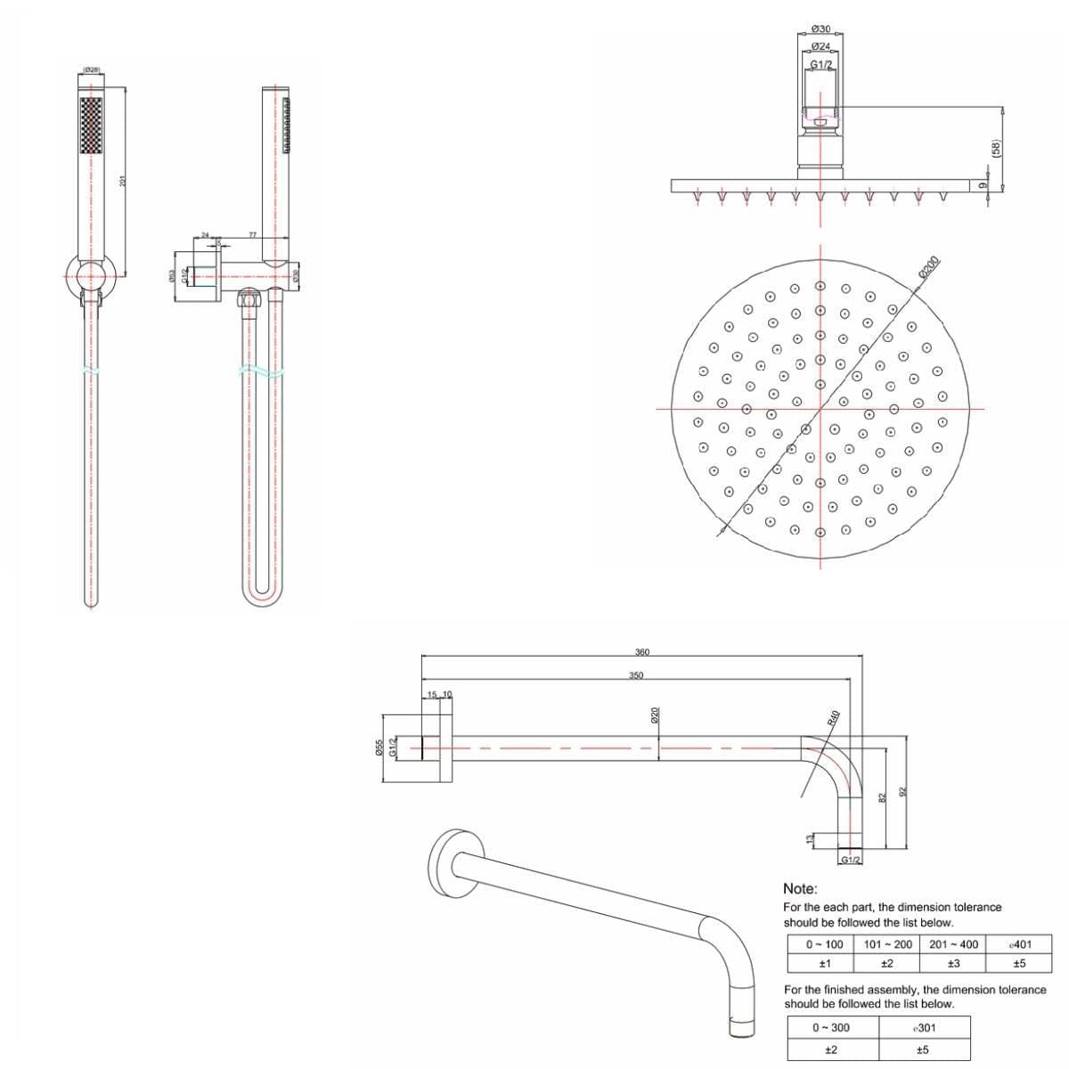 Crosswater Concealed Shower Set Crosswater Crossbox 2 Handle 2 Outlet Shower Bundle Version 2